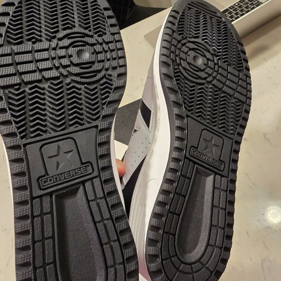NEW Converse Weapon Low Vintage White Black Sneakers A10203C MENS 10 - Picture 8 of 9